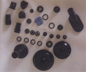 Miscellaneous pieces of rubber